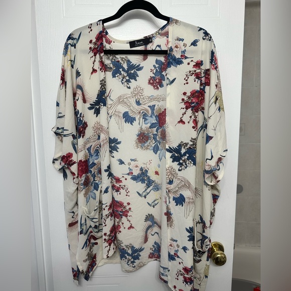 Louve Bird Pattern Open Tunic - Picture 9 of 14